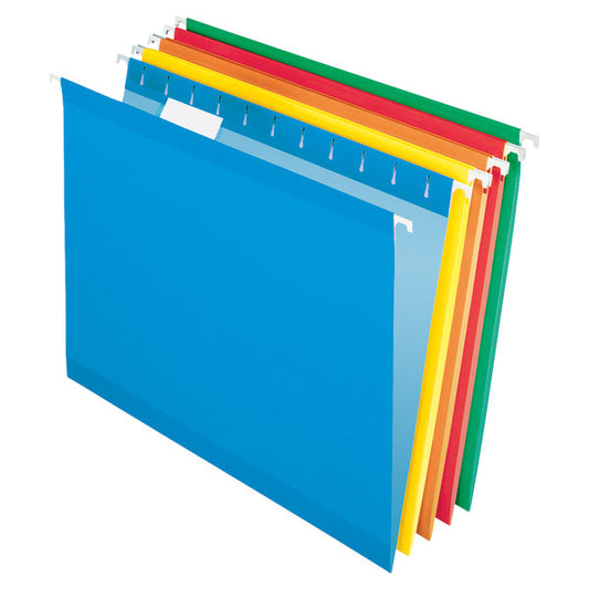 Hanging File Folders, Assorted Colors 25 Pack