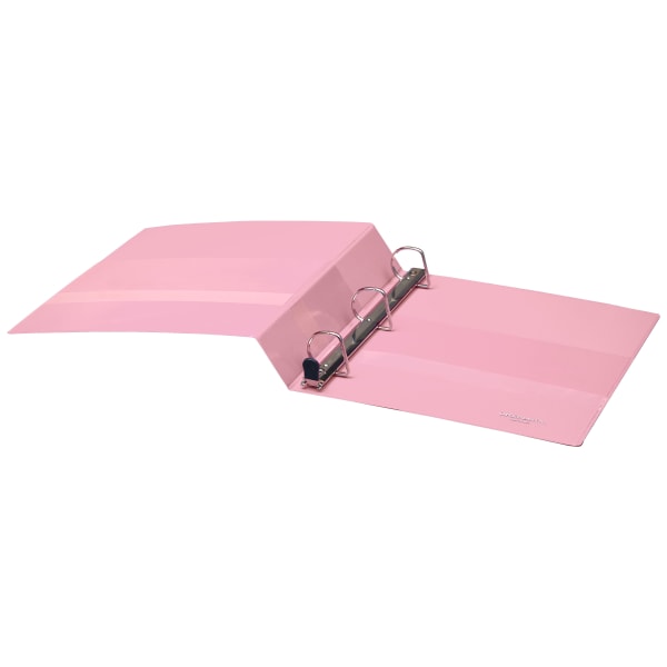Heavy-Duty View 3-Ring Binder, 1.5" D-Rings Pink