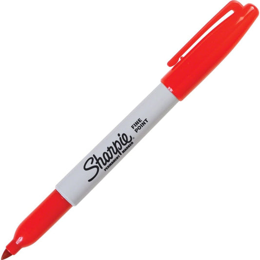 Sharpie Fine Point Permanent Markers Red, Each