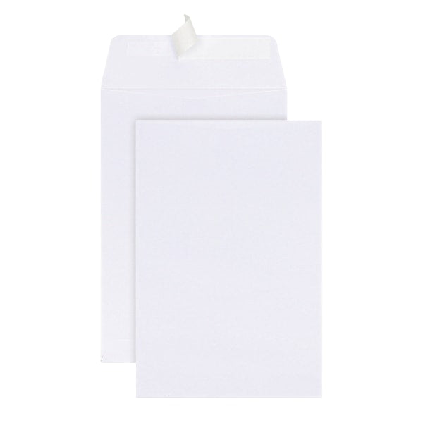 6" X 9" Catalog Envelopes, Clean Seal, White, Box Of 100