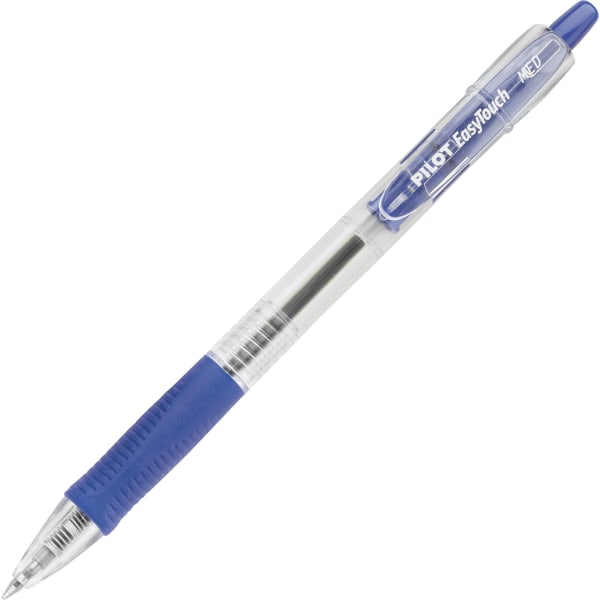 Pilot EasyTouch Retractable Ballpoint Pens, Medium Point, Blue 12 Pack
