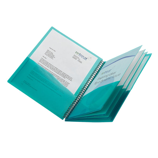 Enday Poly 8 Pockets Folder with Cover View, Color May Vary