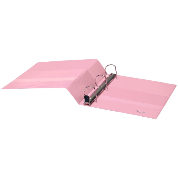 Heavy-Duty View 3-Ring Binder, 2" D-Rings Pink