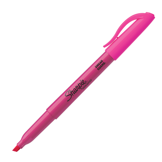 Sharpie Accent Pocket Highlighters, Pink, Each