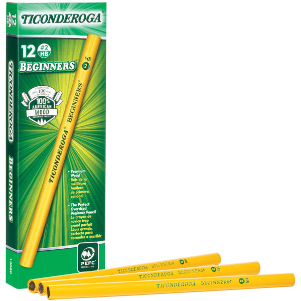 Beginners' Elementary Pencils, HB Lead, with out Eraser
