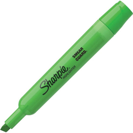 Sharpie Accent Highlighters, Chisel Tip, Fluorescent Green, Each