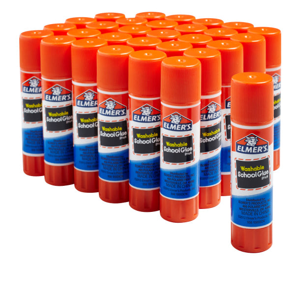 Elmer's® Glue Stick Classroom Pack, All-Purpose Clear, 0.24 oz Box Of 30