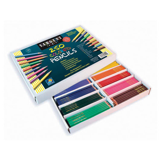 Sargent Classpack Color Pencils, Assorted Colors, Box Of 250
