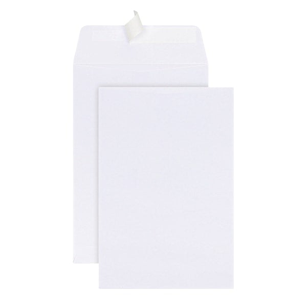 9" X 12" Catalog Envelopes, Clean Seal, White, Box Of 100