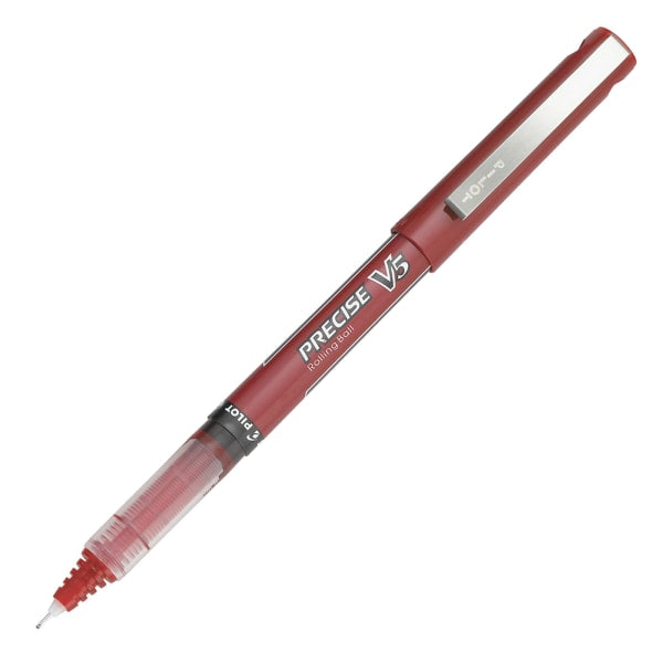Pilot Precise V5 Liquid Ink Rollerball Pens, Extra Fine Point, Red 12 Pack