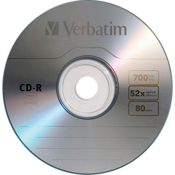 CD-R Recordable Media, Spindle, 700MB/80 Minutes, Pack Of 100