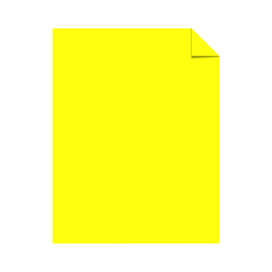 Copy Paper, 24lb, 8-1/2 x 11 500 Sheets Lift-Off Lemon