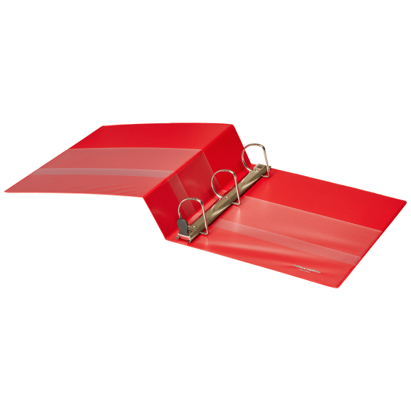 Heavy-Duty View 3-Ring Binder, 2" D-Rings Red