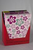 2 Pockets Paper Folder Laminated Glitter Flowers Colors May Vary