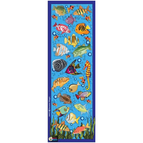 Fish Assorted Die-cut Stickers 6-Sheet pack