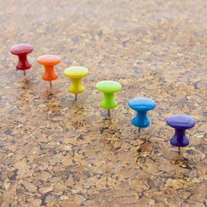 Push Pins Jumbo Assorted Color (25/Pack)