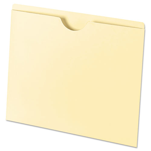 Manila File Jackets, Reinforced Tab, 8 1/2" x 11", Box of 100 File Jackets