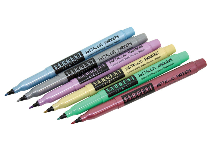 6 ct. Fine Tip Metallic Markers