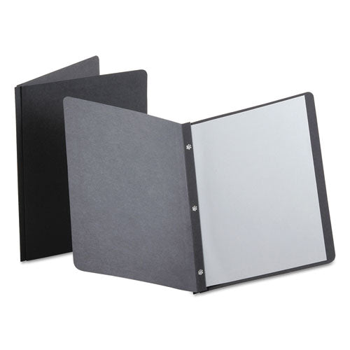 Report Cover with Prongs Black 25/Pack