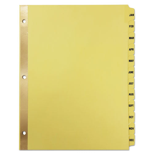 Monthly Clear Plastic Tab Index Dividers