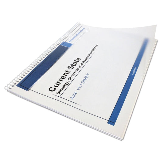 Crystal Clear Book Covers 8-1/2x11'' 100/Pk. 5 Mil