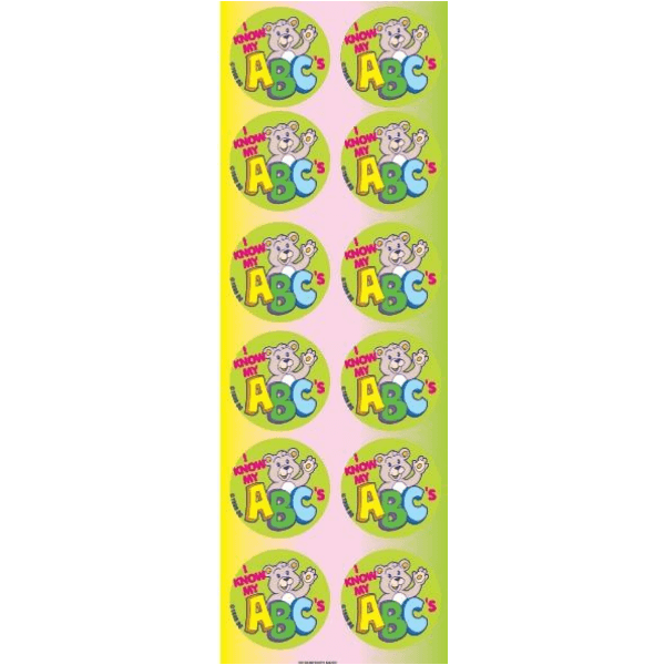 I Know My ABC’s Circle Stickers 6-Sheet pack
