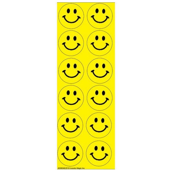 Smiley Circle Stickers (Large) 6-Sheet pack