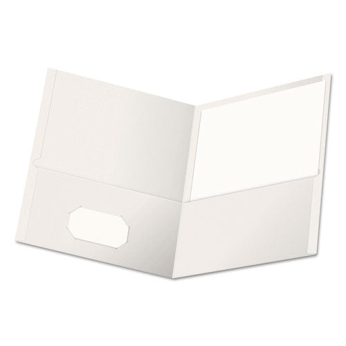 2-Pockets Paper Folder White 25/Box