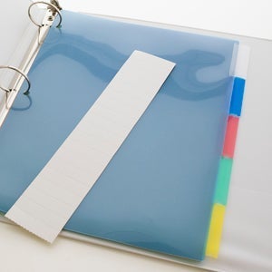 5"x 8" Dividers w/ 5-Insertable Color Tabs