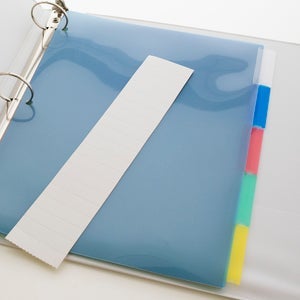 6"x 9" Dividers w/ 5-Insertable Color Tabs