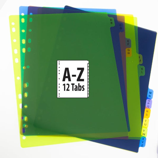 Dividers w/ 12-Preprinted A-Z Tab
