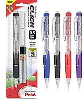 Pentel .5mm Twist Erase Click Mechanical Pencils Color May Vary