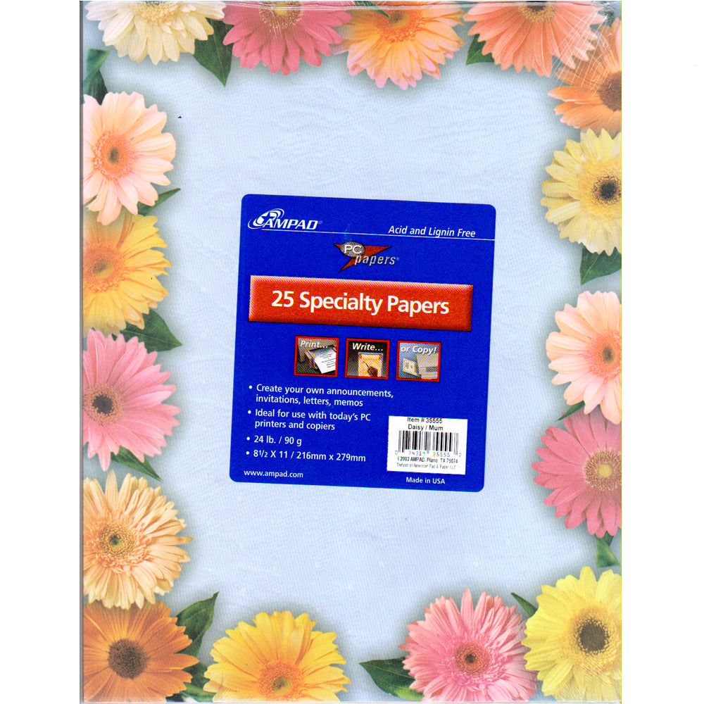 Flower Design Stationary paper 25pc