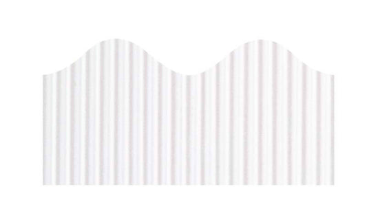 Bordette Scalloped Decorative Border, 2-1/4" x 50' White