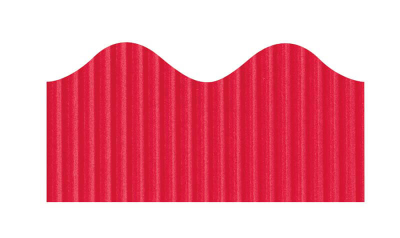 Bordette Scalloped Decorative Border, 2-1/4" x 50' Red