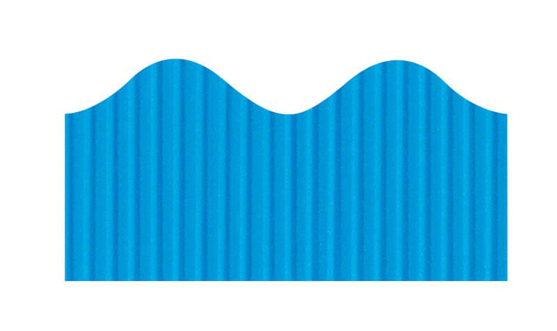 Bordette Scalloped Decorative Border, 2-1/4" x 50' Brite Blue