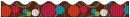 Bordette Dots Scalloped Decorative Border, 2-1/4" x 25'