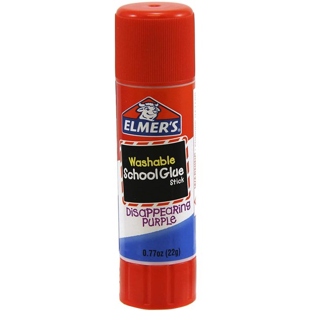 Elmer's Disappearing Purple School Glue Sticks, 0.77 oz Each