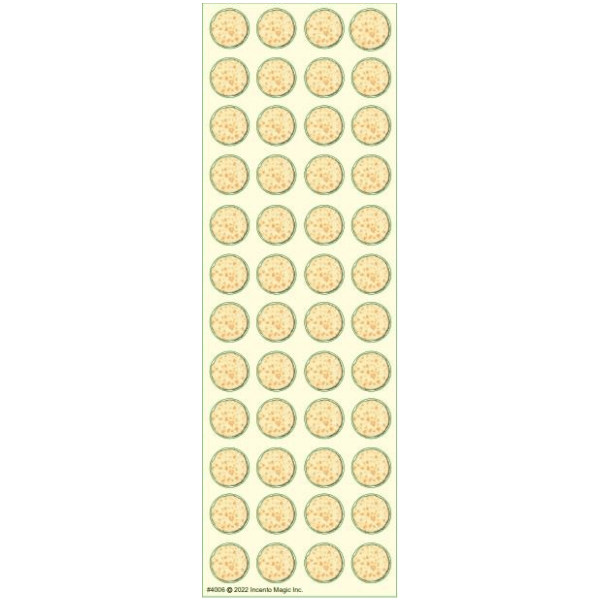 Matzah Circle Stickers (Small) 6-Sheet pack