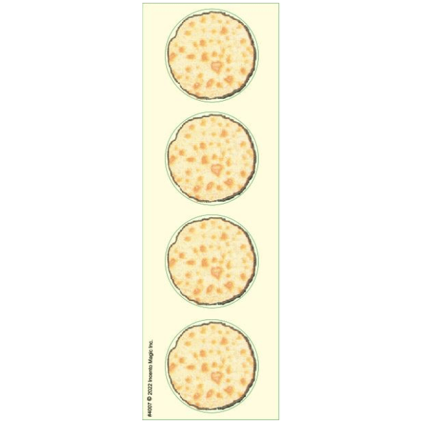 Matzah Circle Stickers (X-Large) 6-Sheet pack