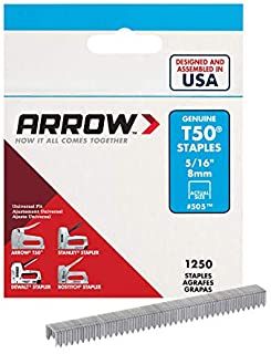 Arrow T50 Staples 5/16" #505 1250 Staples