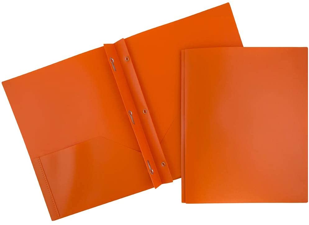 Plastic 3 Prong 2 Pocket Folder