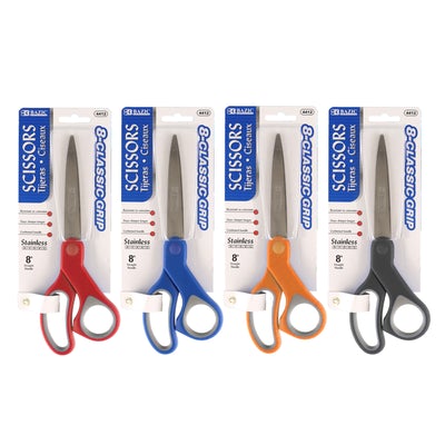 Office Scissors 8" Soft Grip Color may vary