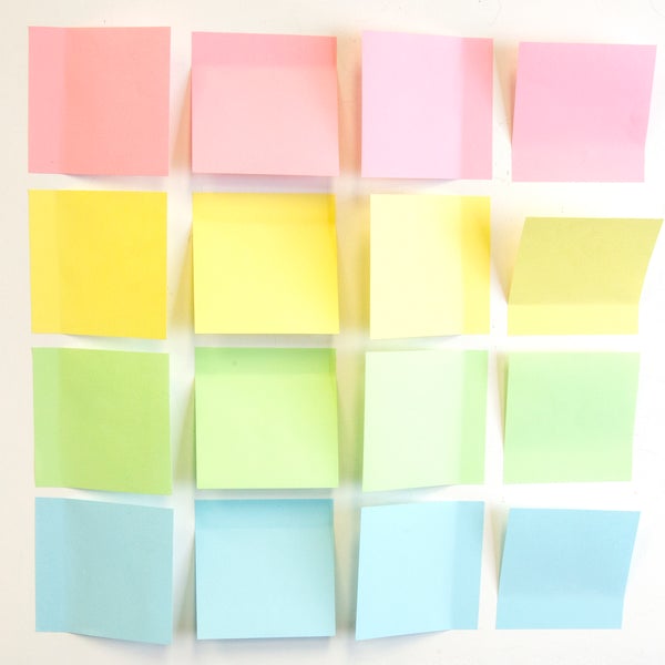 Sticky Note Pads, 3 X 3, Assorted