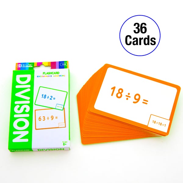 Flash Cards Division (36/Pack)