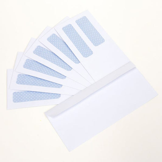 #9 Self-Seal Security Double Window Envelopes (500/Pack)