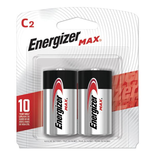 Energizer Max C2 Batteries 2 Pack