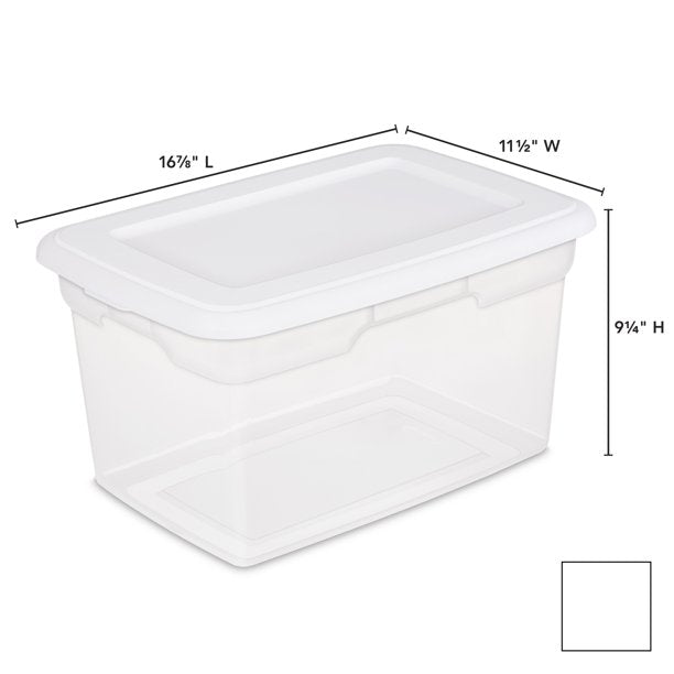 Sterilite Plastic 20 Qt. Storage Box