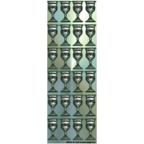 Kiddush Arbah Kosos Die-cut Stickers (Small) 6-Sheet pack