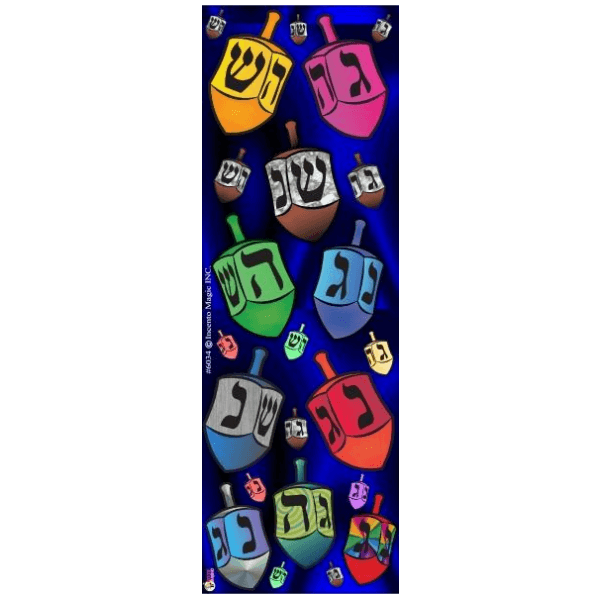 Dreidel Die-cut Stickers 6-Sheet pack